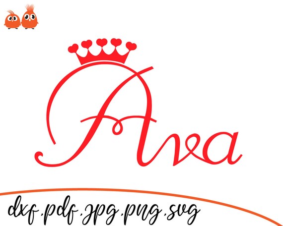 Download Ava Beautiful Baby Names Svg Cut File Cut Files Beautiful Etsy