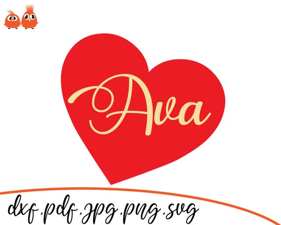 Download Ava Beautiful Baby Names Svg Cut File Cut Files Beautiful Etsy