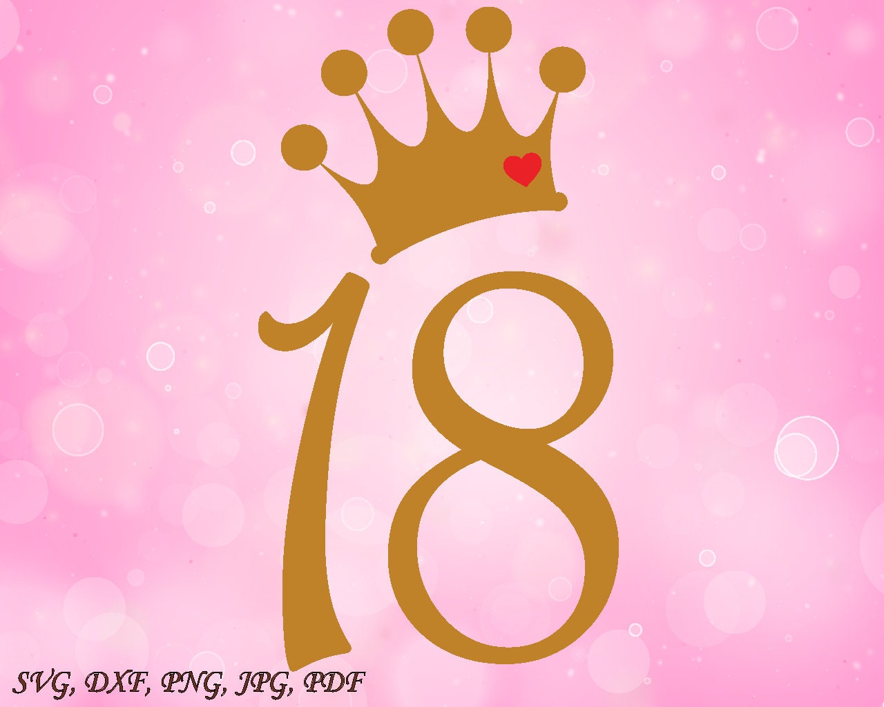 THE CROWN 18 イエローサイン入り 18th Birthday and a crown 