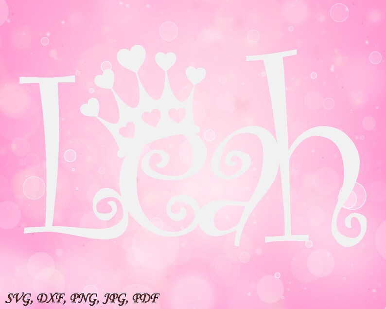 Leah Beautiful Baby Names SVG cut file Cut files Beautiful ...