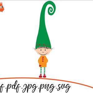 Elf SVG cut  file, Cut file Elf,  SVG files for cricut, Elf silhuette, Christmas elf