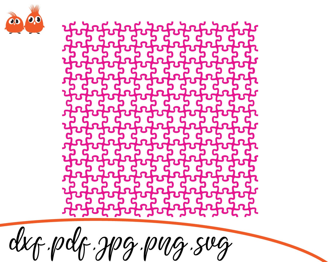 Download Seamless Patterns Svg Cricut Cut Files Puzzle Cut File Etsy