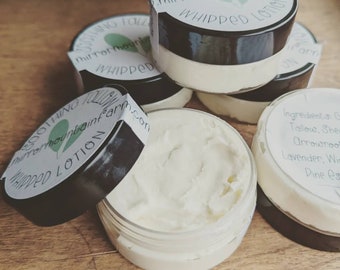 Soothing Tallow Whipped Lotion with Shea Butter and Essential Oil