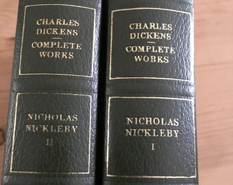 Nicholas Nickleby By Charles Dickens Classics Hardcover Book x 2 Centennial Edition