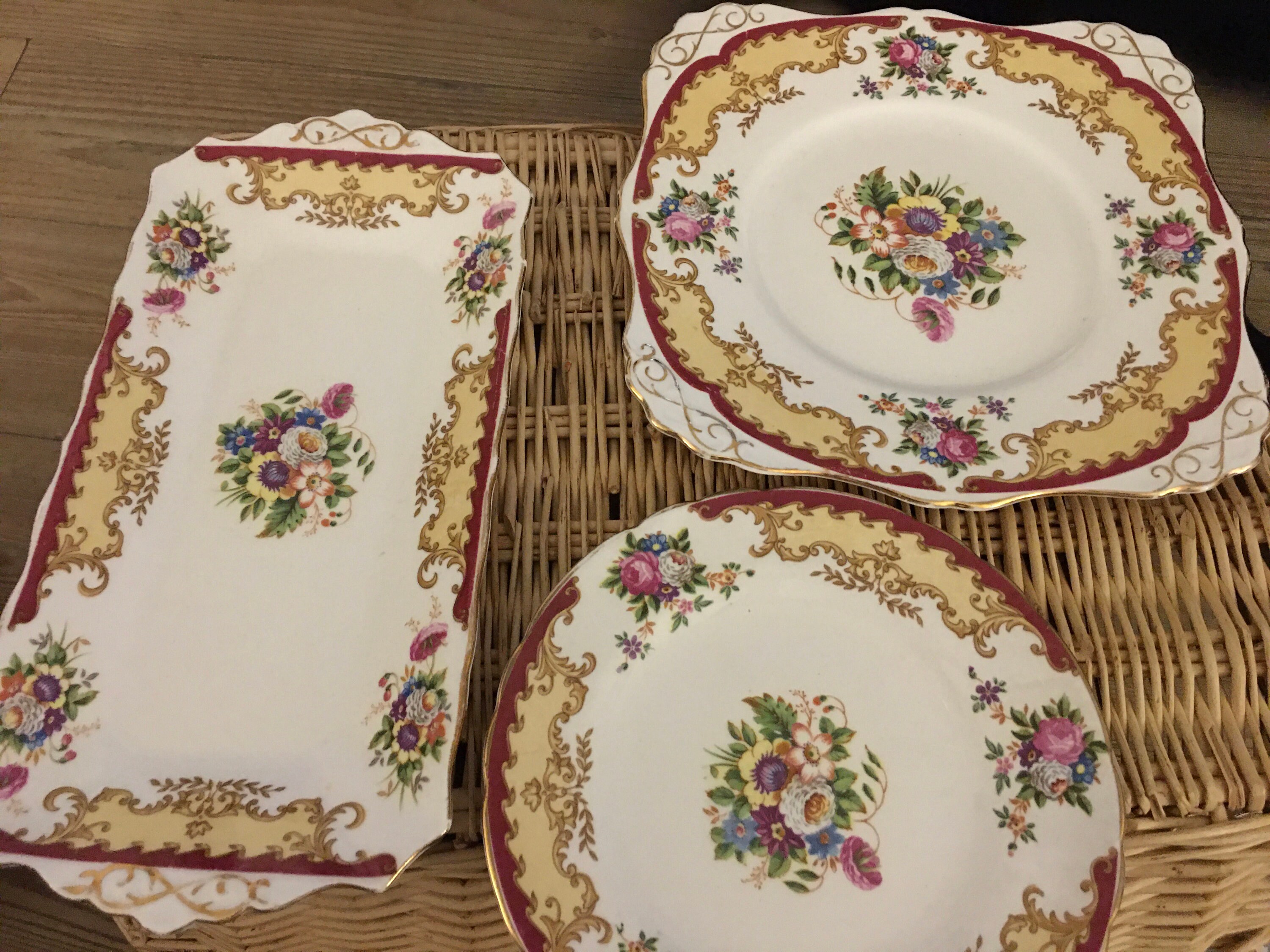 Lorraine Tuscan Fine English Bone China Cake Plate Tea Plate Etsy
