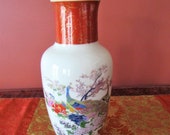 Satsuma Peacock Vase