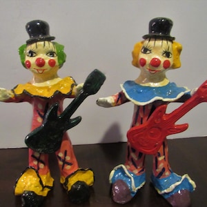 Vintage Paper Mache Clown Made in Mexico