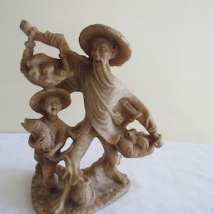Chinese Fisherman Figurine