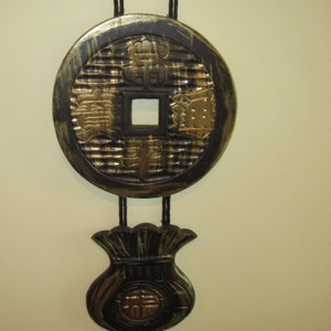 Asia  Carved Wooden Wall Hanging