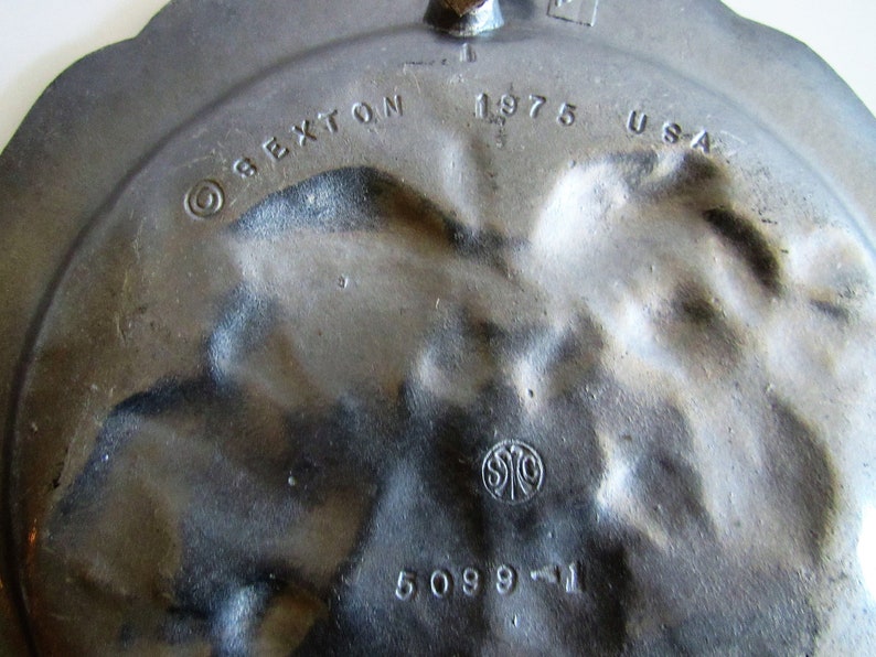 Vintage 1975 Sexton Pewter Plate Etsy