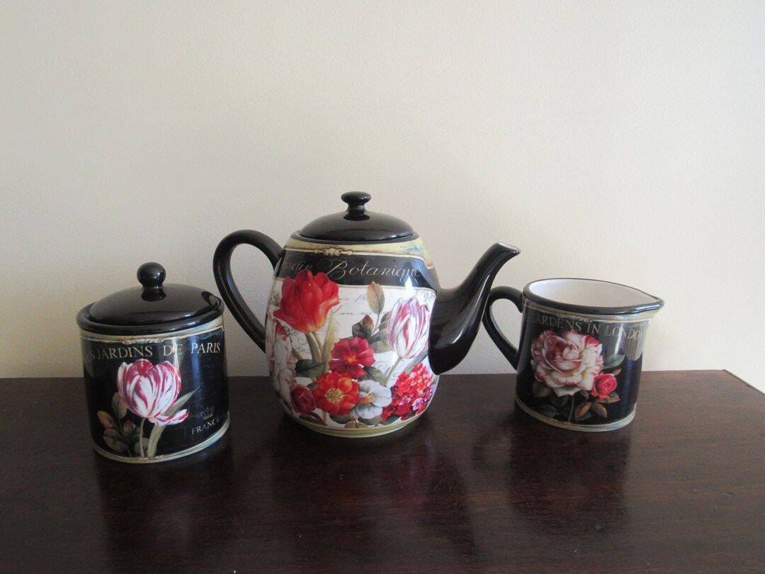 The Garden of London Tea Set Etsy