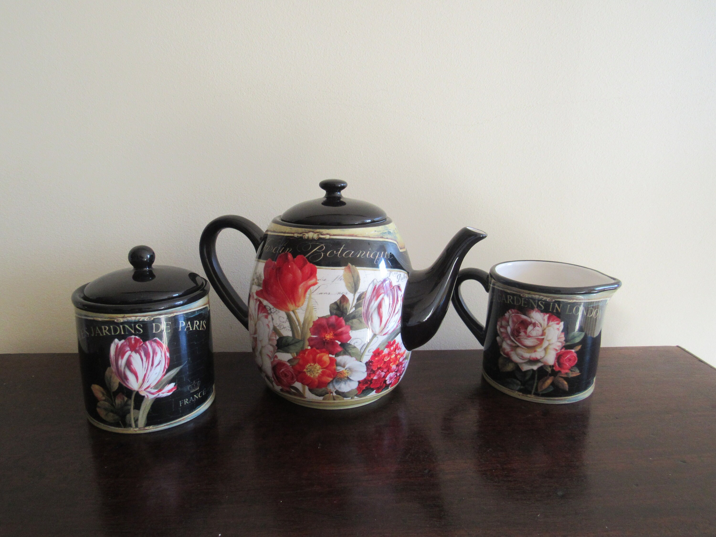 The Garden of London Tea Set Etsy