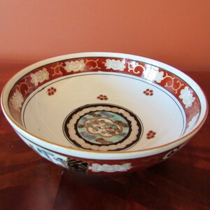 Imari Hand Painted Serving Bowl