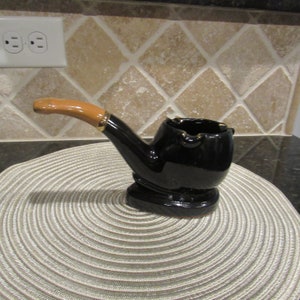 Black and Brown Pike Shape Ashtray