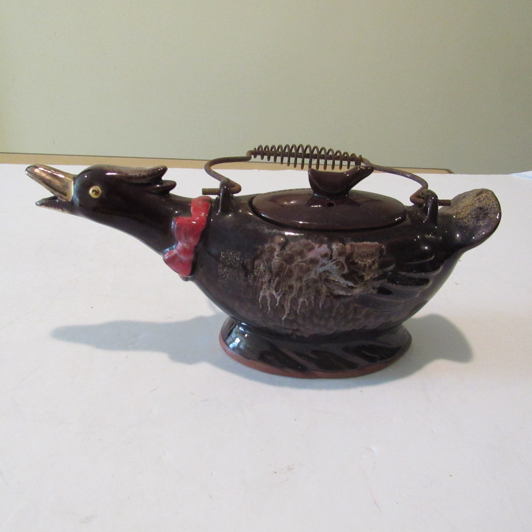 Vintage Duck Teapot Kittle Etsy