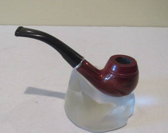 Birch Wood Pipe with Austria Crystal Holder