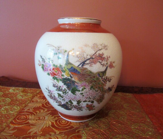 Satsuma Japan Vintage Vase Etsy
