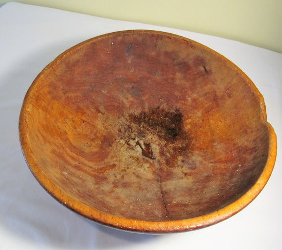 Rustikale Holz-Teigschüssel