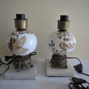 Coppia di lampade da tavolo antiche