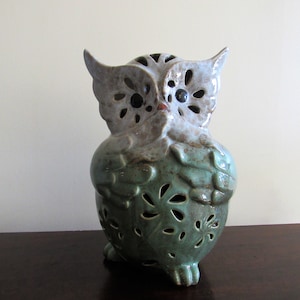 Ceramic Owl Coin Bank