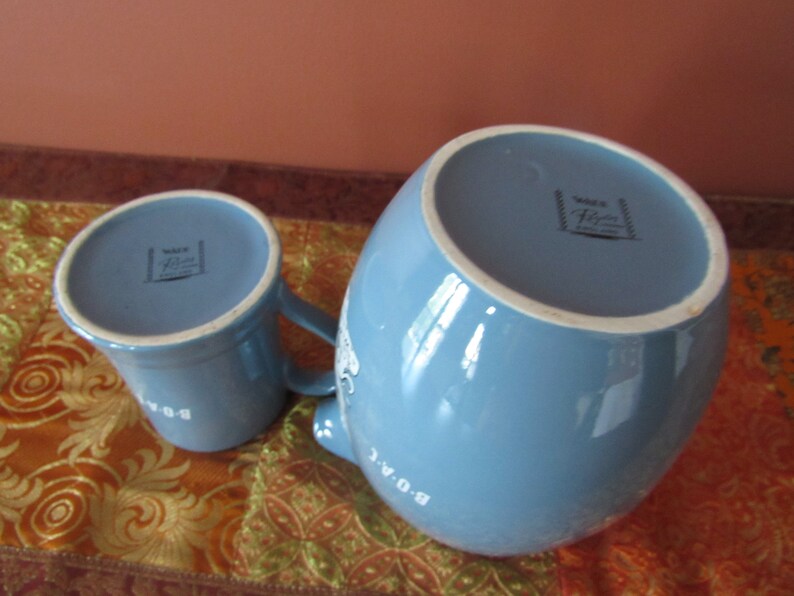Vintage Wade Regicor Water Pitcher and Cup Etsy
