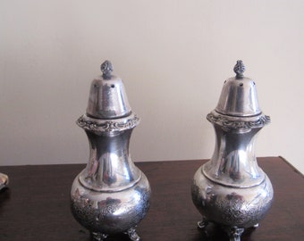 Silver Plated Salt and Pepper Shakers