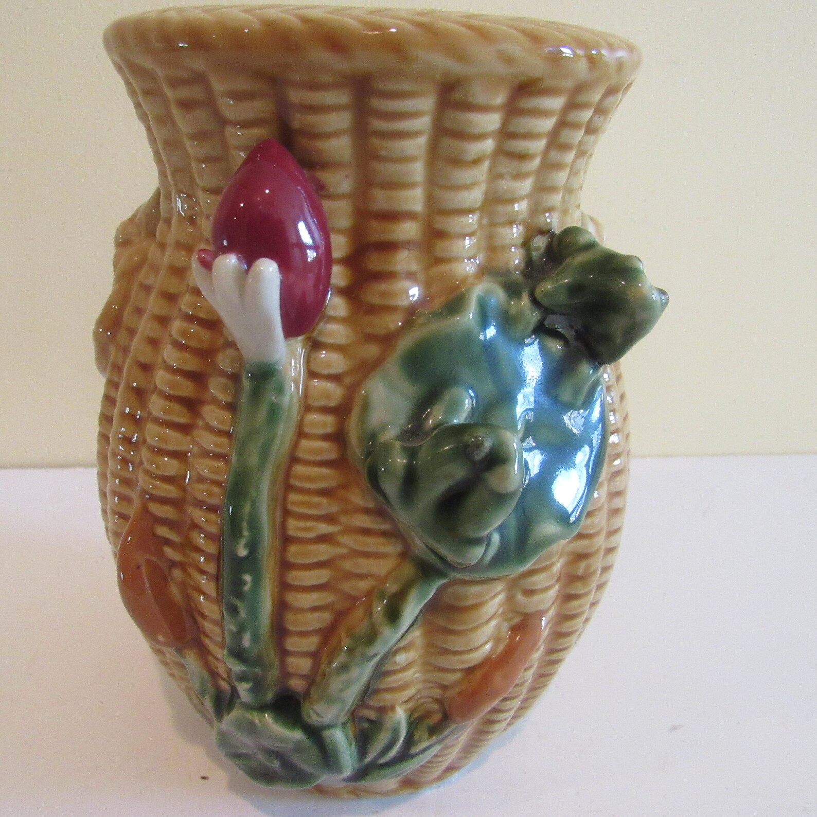 Corn on the Cob Ceramic Frog Vase Etsy