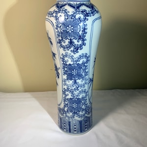 Asiatische Blau Weiße Porzellan Vase