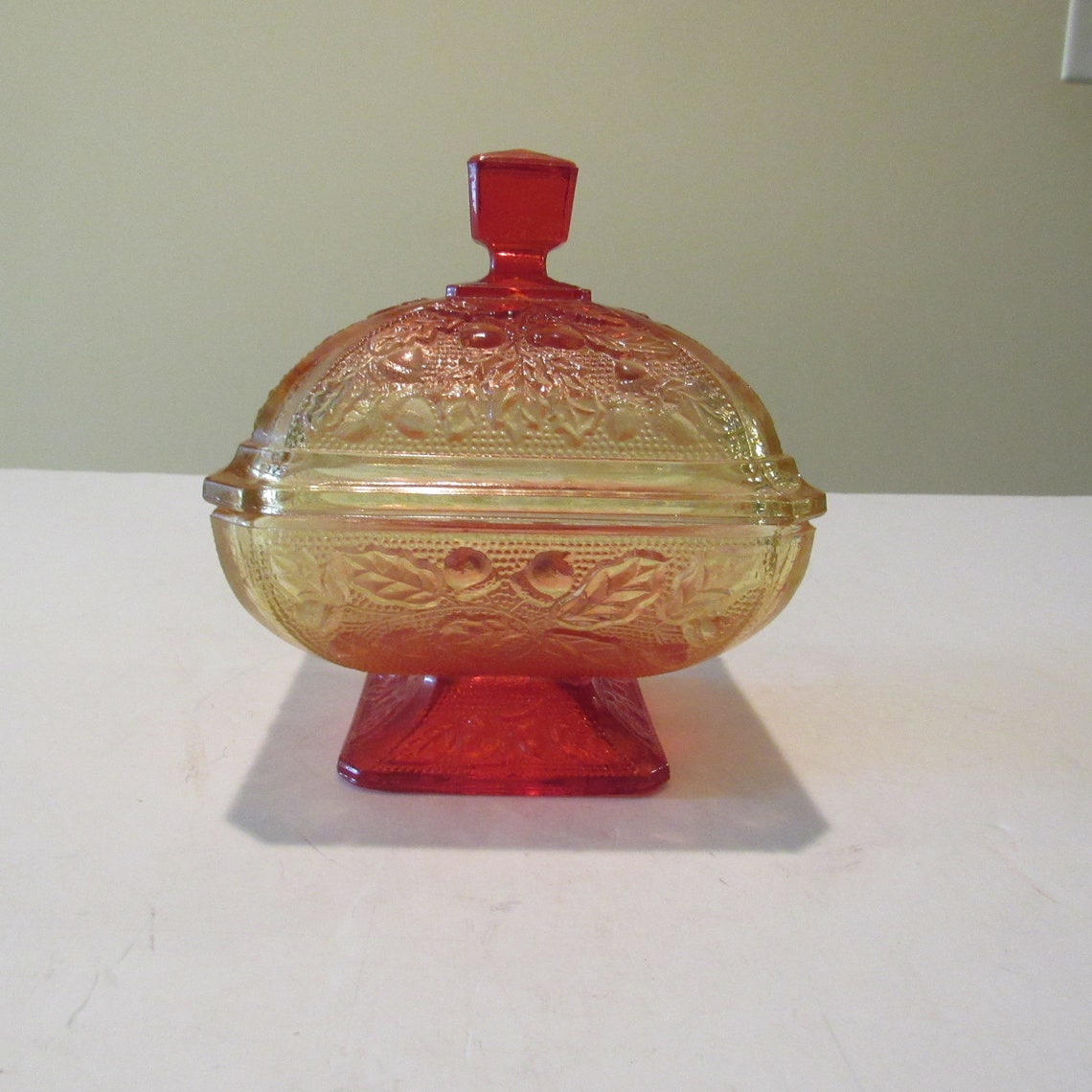 Vintage Depression Candy Dish Etsy