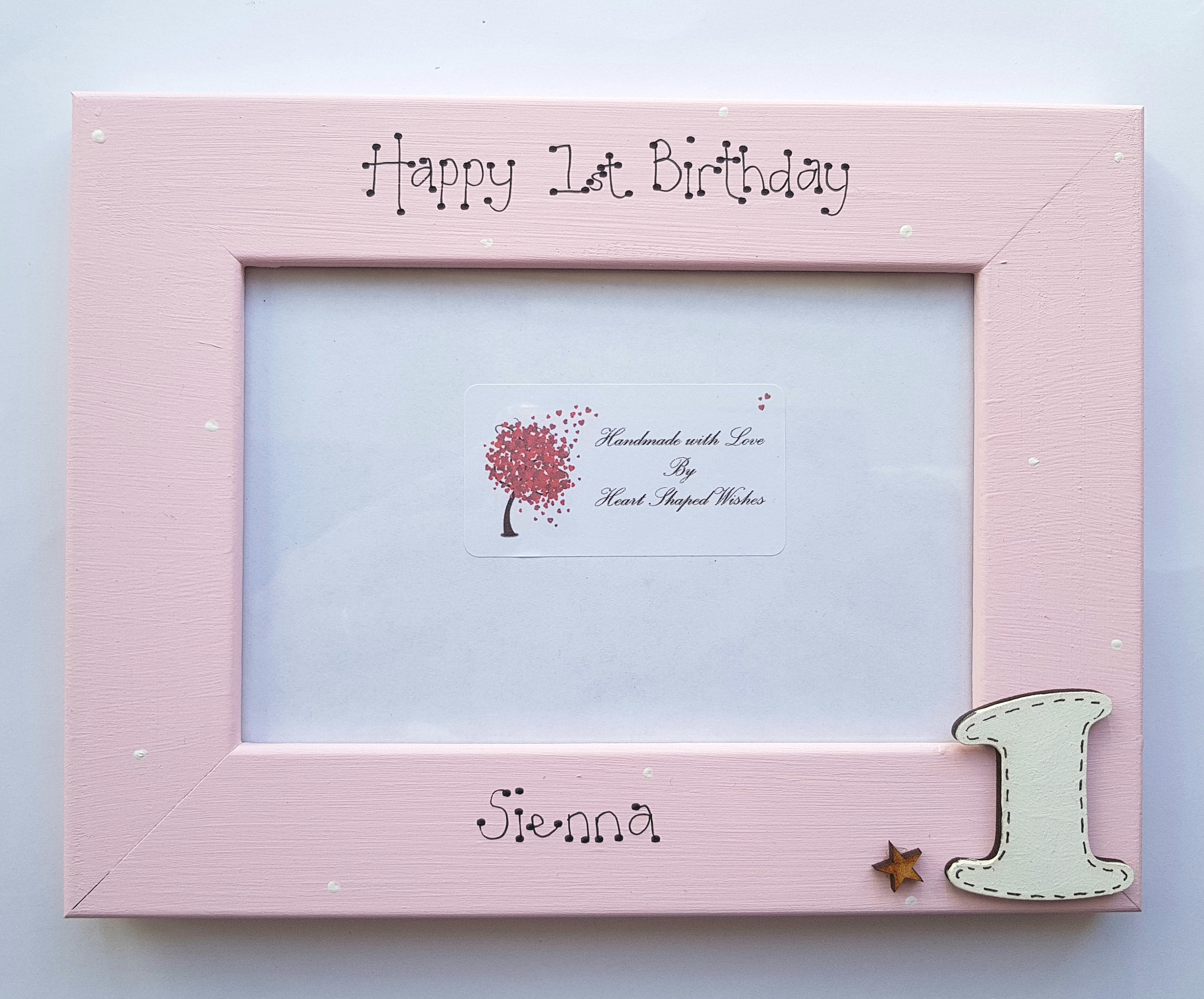 Personalised 1st Birthday Photo Frame First Birthday Picture Etsy