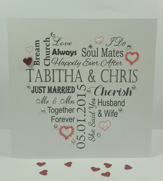 personalised wedding cards