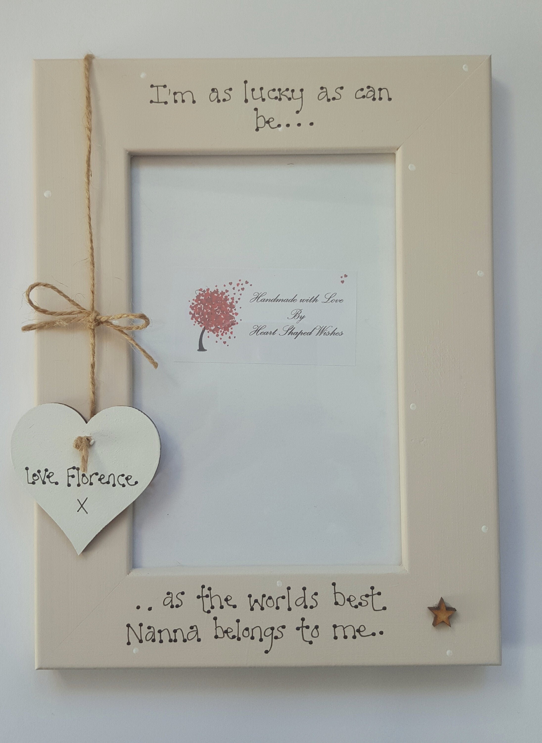 Personalised Nan Picture Frame Nan Photo Frame Nanny Photo Etsy UK