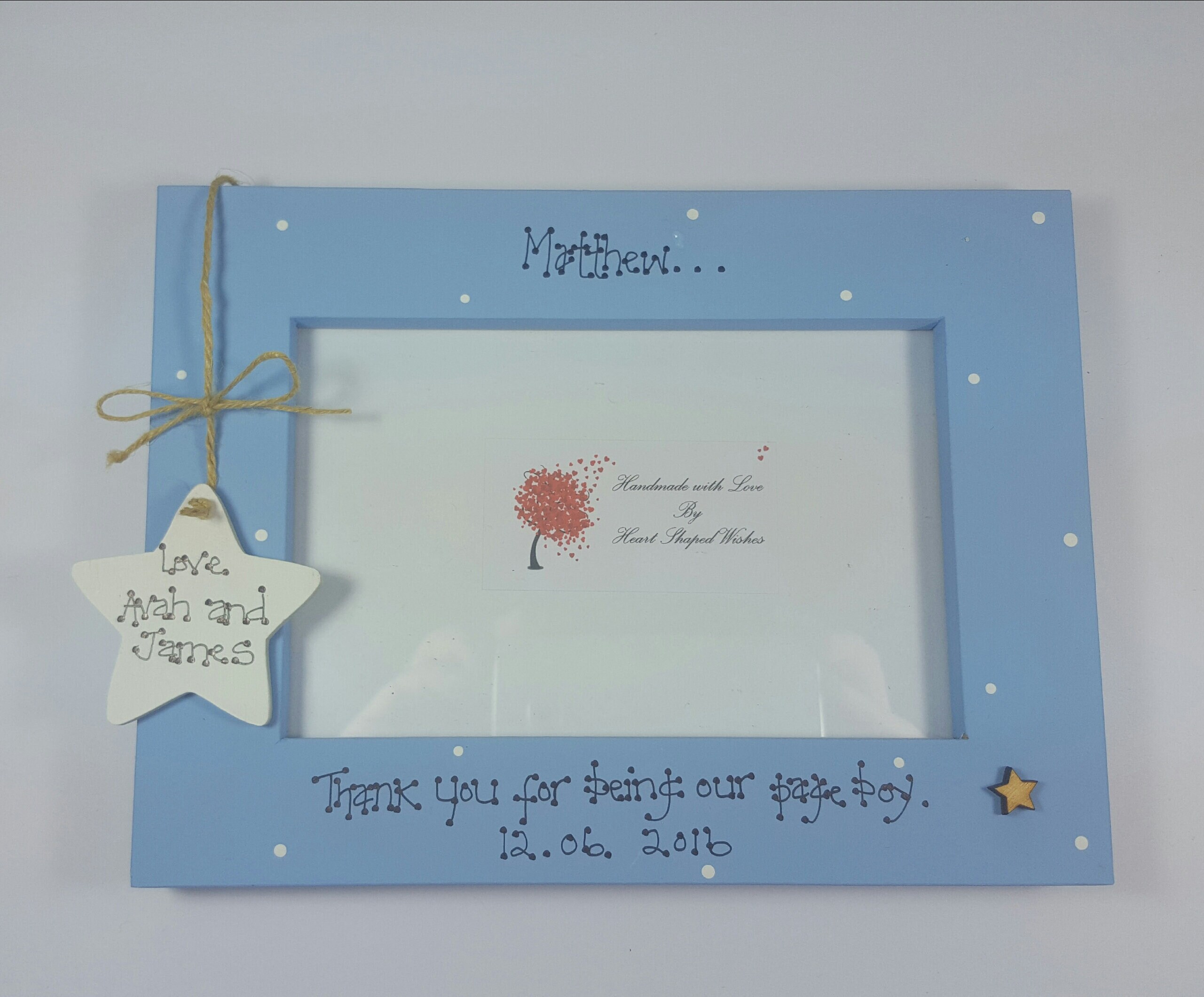 page boy photo frame