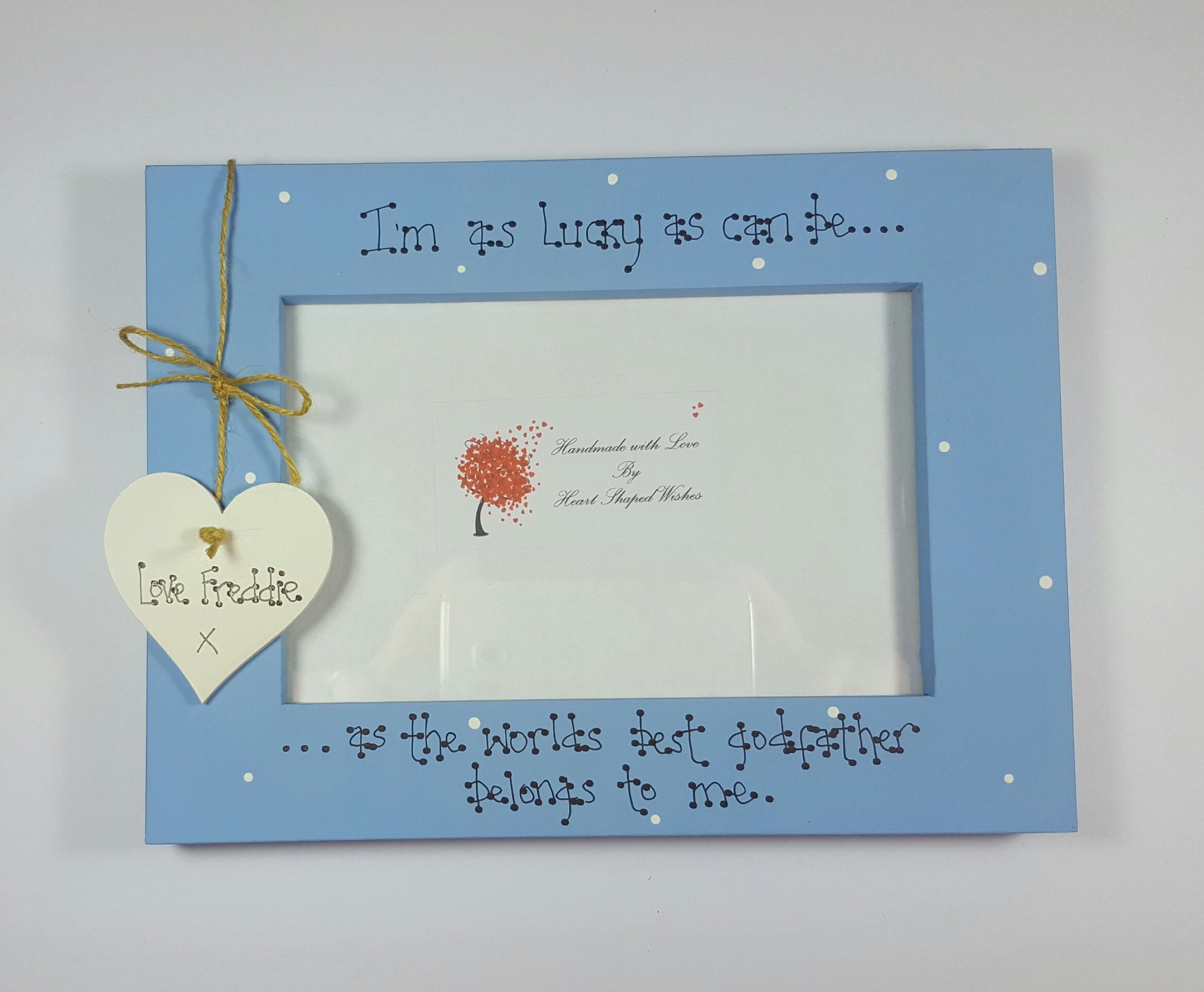 Personalised Godfather Photo Frame Godfather Picture Frame Etsy