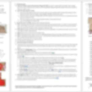 May include: A collection of images showcasing a crochet pattern for a reindeer. The reindeer is brown with dark brown antlers and a red nose. The images include close-ups and different angles of the finished product, along with pattern instructions.