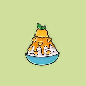 Mango Shaved Ice Enamel Pin