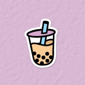 Boba Milk Tea Vinyl Sticker