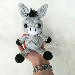 Crochet pattern donkey Emil, crochet donkey, Amigurumi donkey crochet, gift for baby and child, donkey crochet, cuddly toy donkey crochet, baby shower