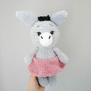 Crochet pattern Donkey Ella, crochet Donkey, Amigurumi Donkey crochet, crochet Donkey, gift idea for baby, crochet Donkey, crochet cuddly toy Donkey