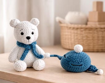 Crochet an amigurumi polar bear, crochet polar bear instructions, crochet a polar bear, crochet a bear pattern, crochet a polar bear for beginners, crochet animals amigurumi