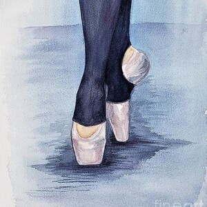 Dance Gift, Note Cards, Pointe Shoes, Watercolor Ballerina, Recital Gift, Customization available, ballet, dance teacher gift, recital gift