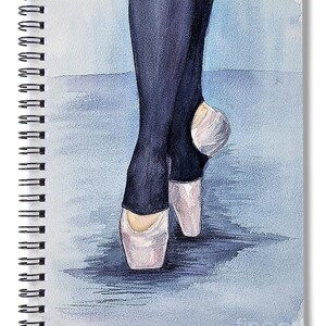 Dance Gift, Spiral Bound Notebook, Dance teacher Gift, Tap Dancer, Recital gift,  Journal