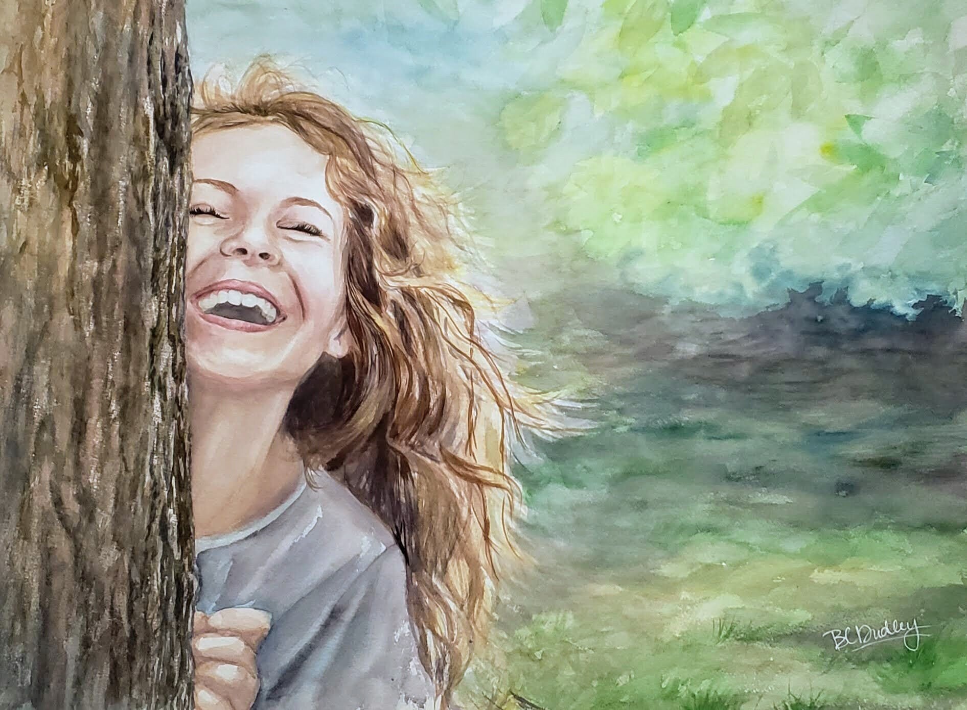 Custom Painting of your little one, Commission watercolor portrait, children's art, Unique, Child, Senior Gift, Photo to Painting, portrait