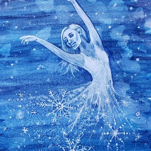 Nutcracker Notecards, Dance Gift, Note Cards, Snow Queen, Watercolor Ballerina, Recital Gift, ballet, dance teacher gift, Dance notecards