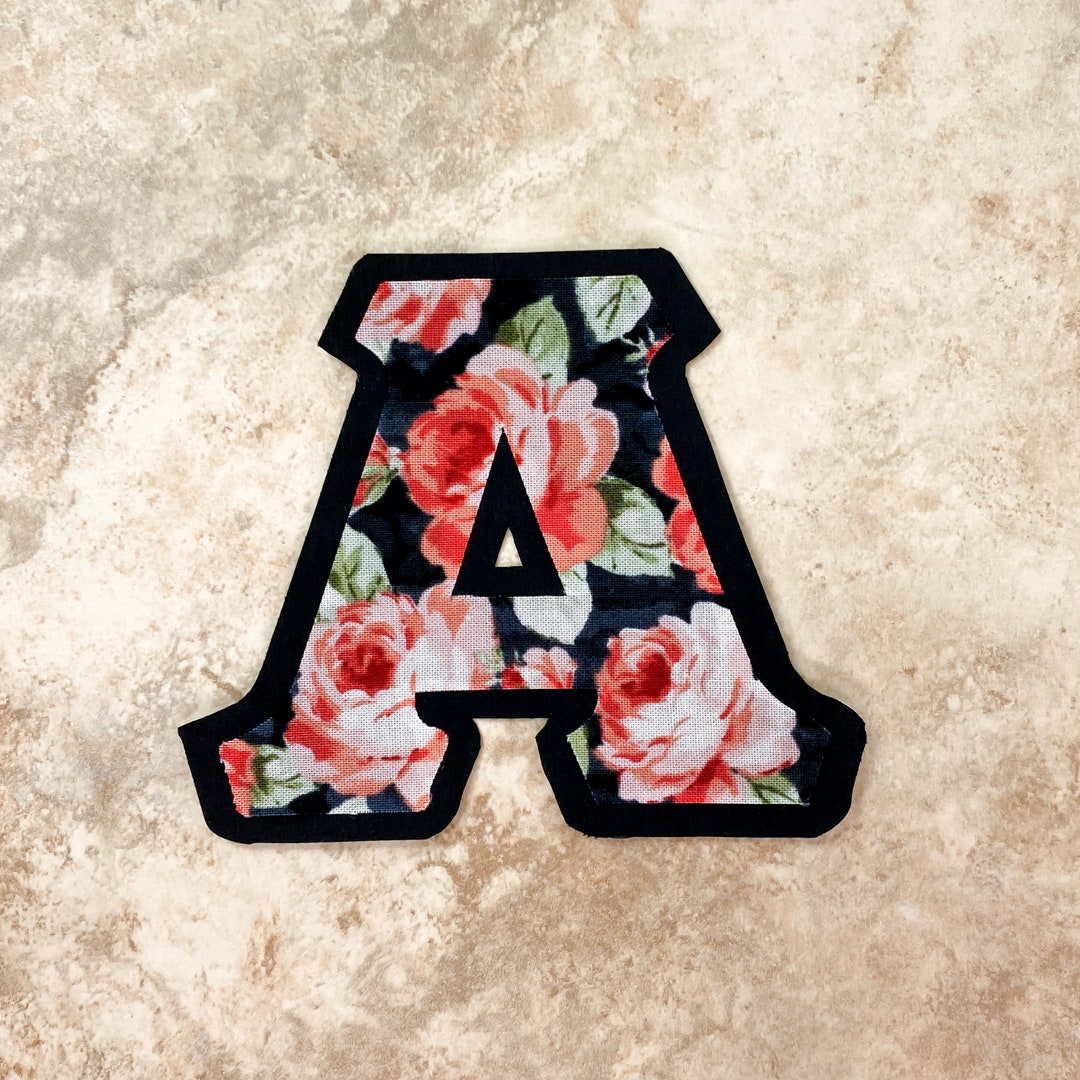 Red Roses Greek Letter Iron-on Patch – Custom Fraternity & Sorority ...