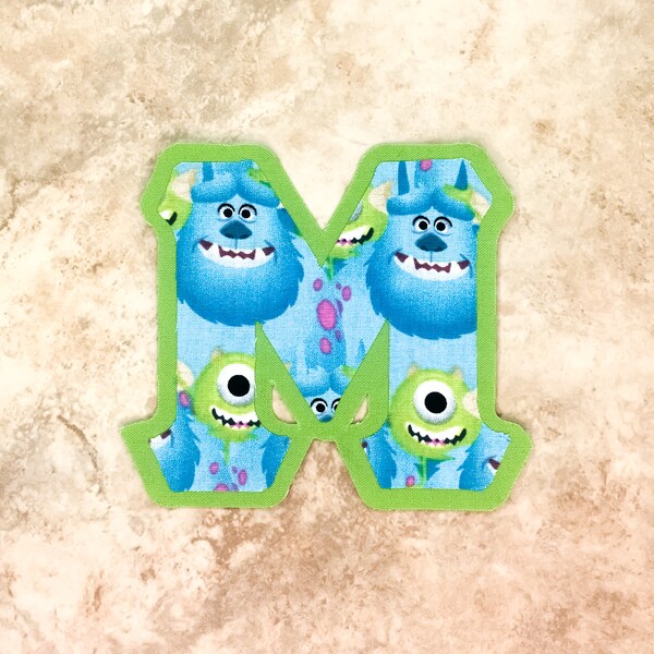 Monsters Faces - Custom Iron On Greek Letters | Stitch Sorority Letters | Greek Letter Shirt | Iron On Greek Letter Patch | Big Little Gifts