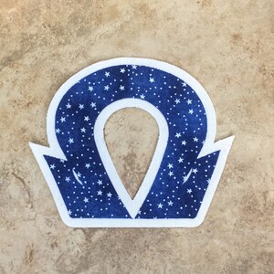 Blue/White Stars - Custom Iron On Greek Letters  | Stitch Sorority Letters | Greek Letter Shirt | Iron On Greek Letter Patch