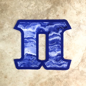 Purple Marble - Custom Iron On Greek Letters  | Stitch Sorority Letters | Greek Letter Shirt | Iron On Greek Letter Patch  | Sorority Gifts