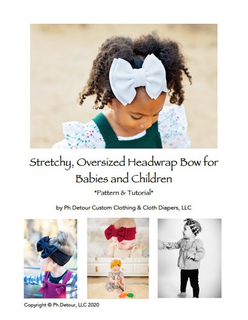 Headwrap Bow PDF Sewing Tutorial / Digital Download / Baby Etsy
