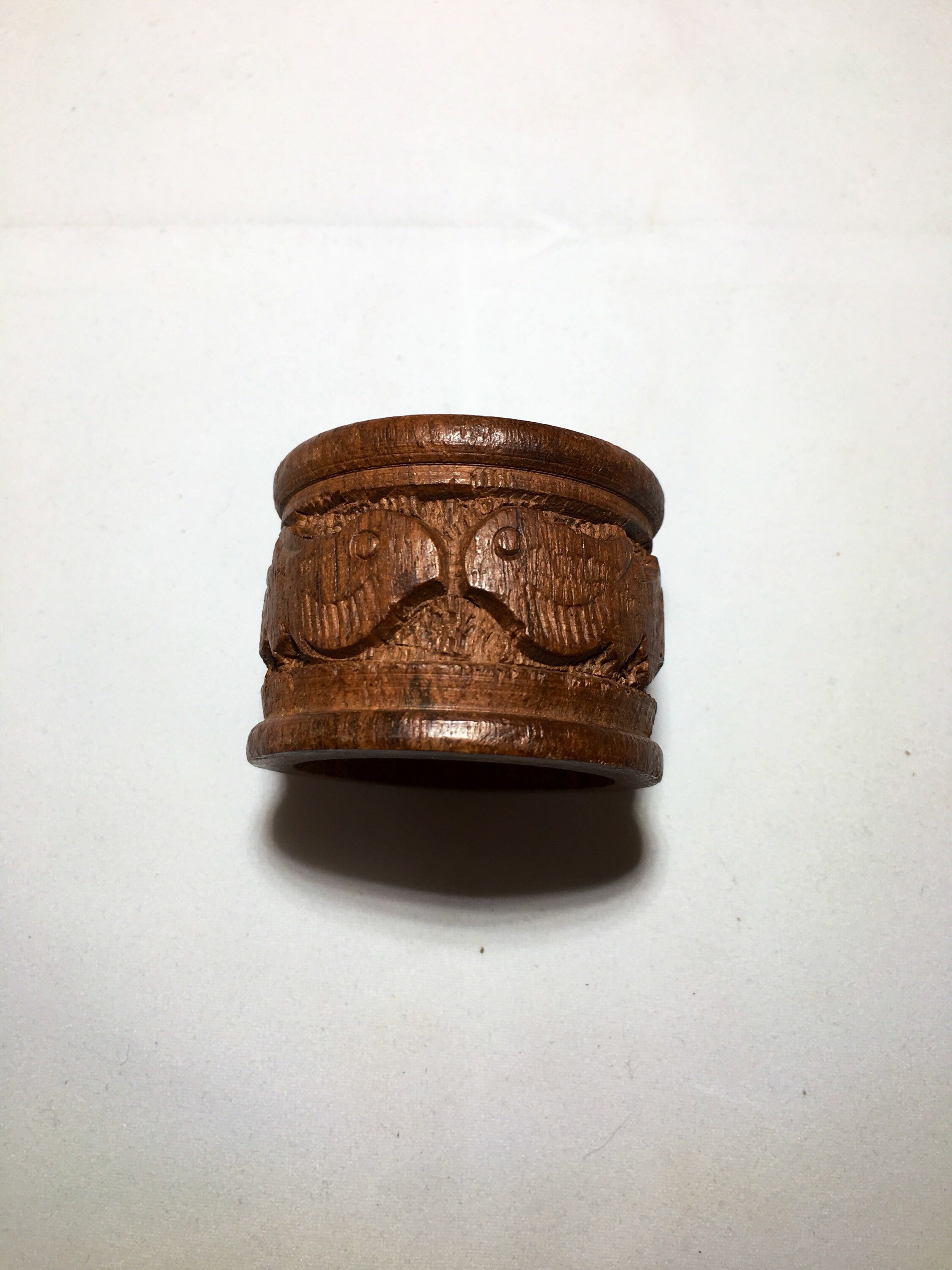 12 Wooden Carved Napkin Rings Etsy